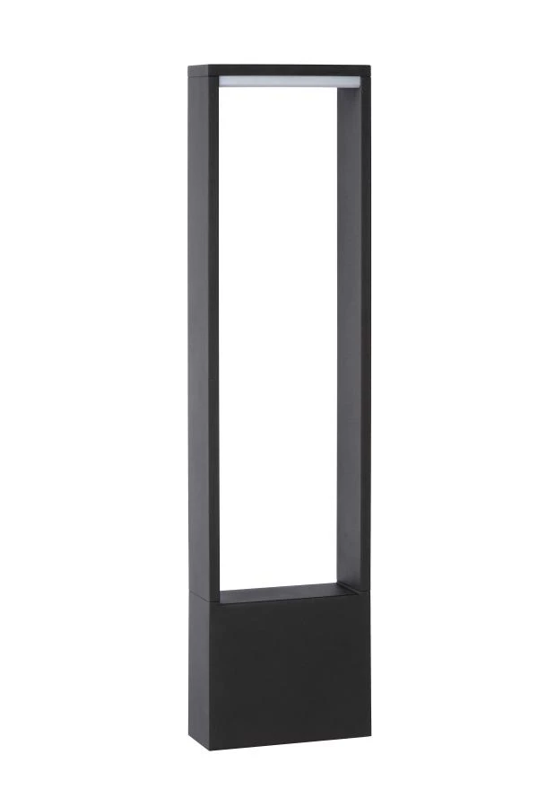 Lucide GOA - Borne extérieur - LED - 1x10W 3000K - IP54 - Anthracite - éteint